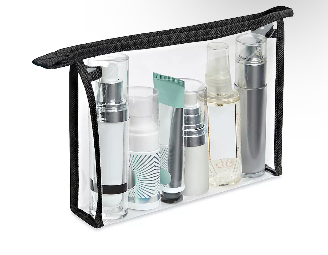 Pre-Made Large Size Fillable Makeup Bags - Assorted Accessories Totaling 8 Items