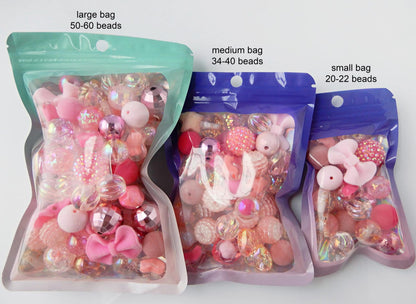 Assorted Mixed Colored Acrylic Beads