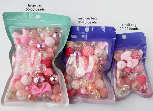 Assorted Mixed Colored Acrylic Beads
