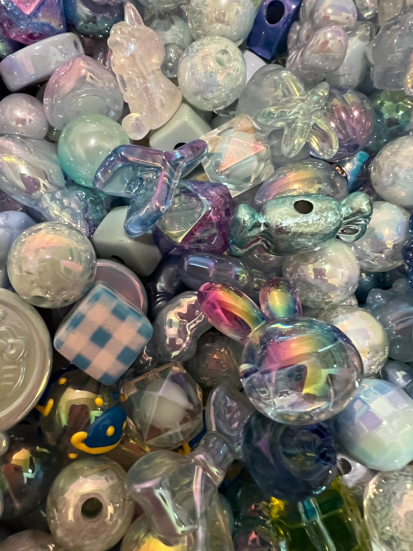 Assorted Mixed Colored Acrylic Beads