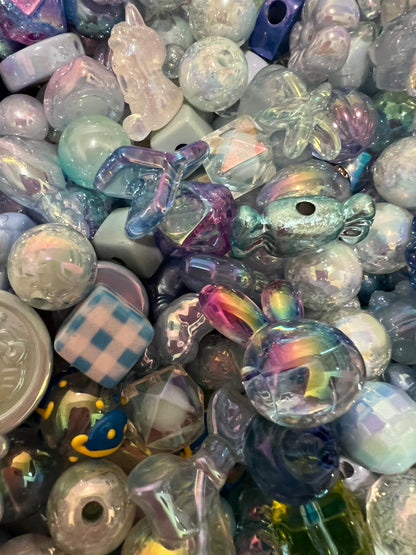 Assorted Mixed Colored Acrylic Beads