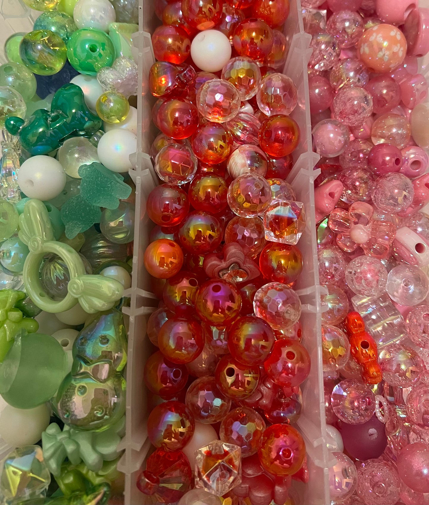 Assorted Mixed Colored Acrylic Beads