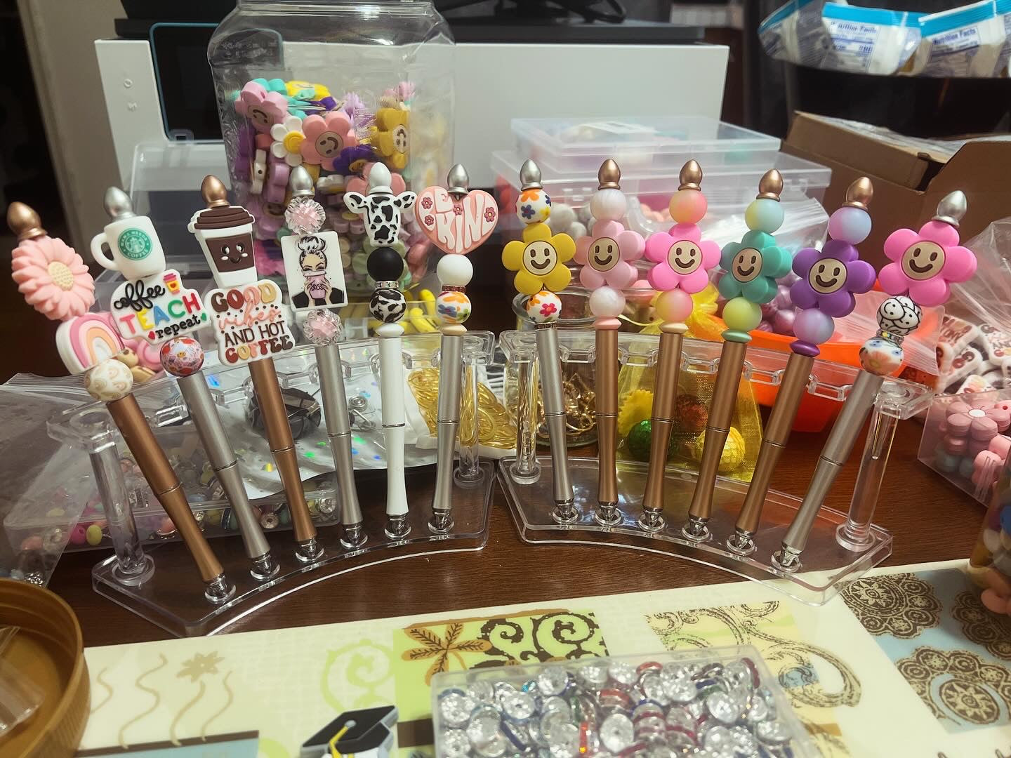 Cute Custom Beaded Pens