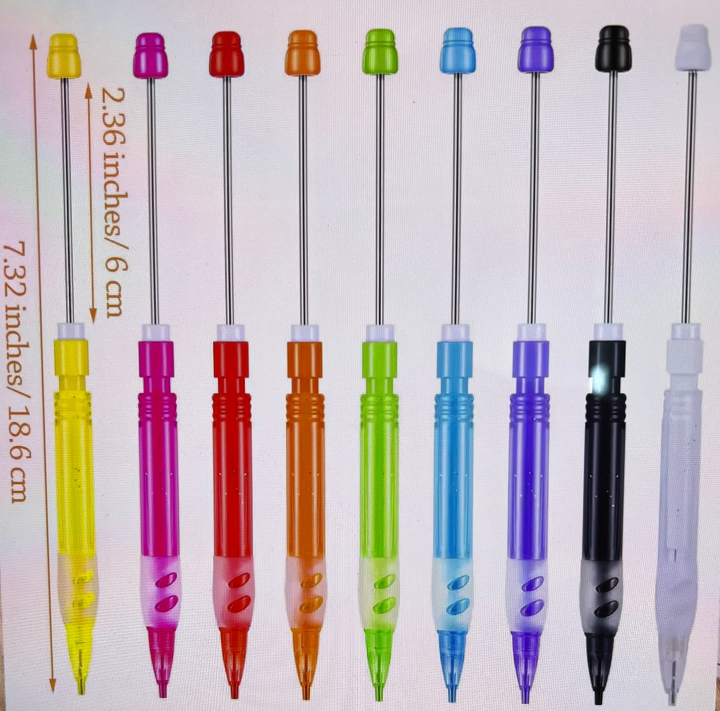 Beadable Mechanical Pencils - Refillable - No Eraser