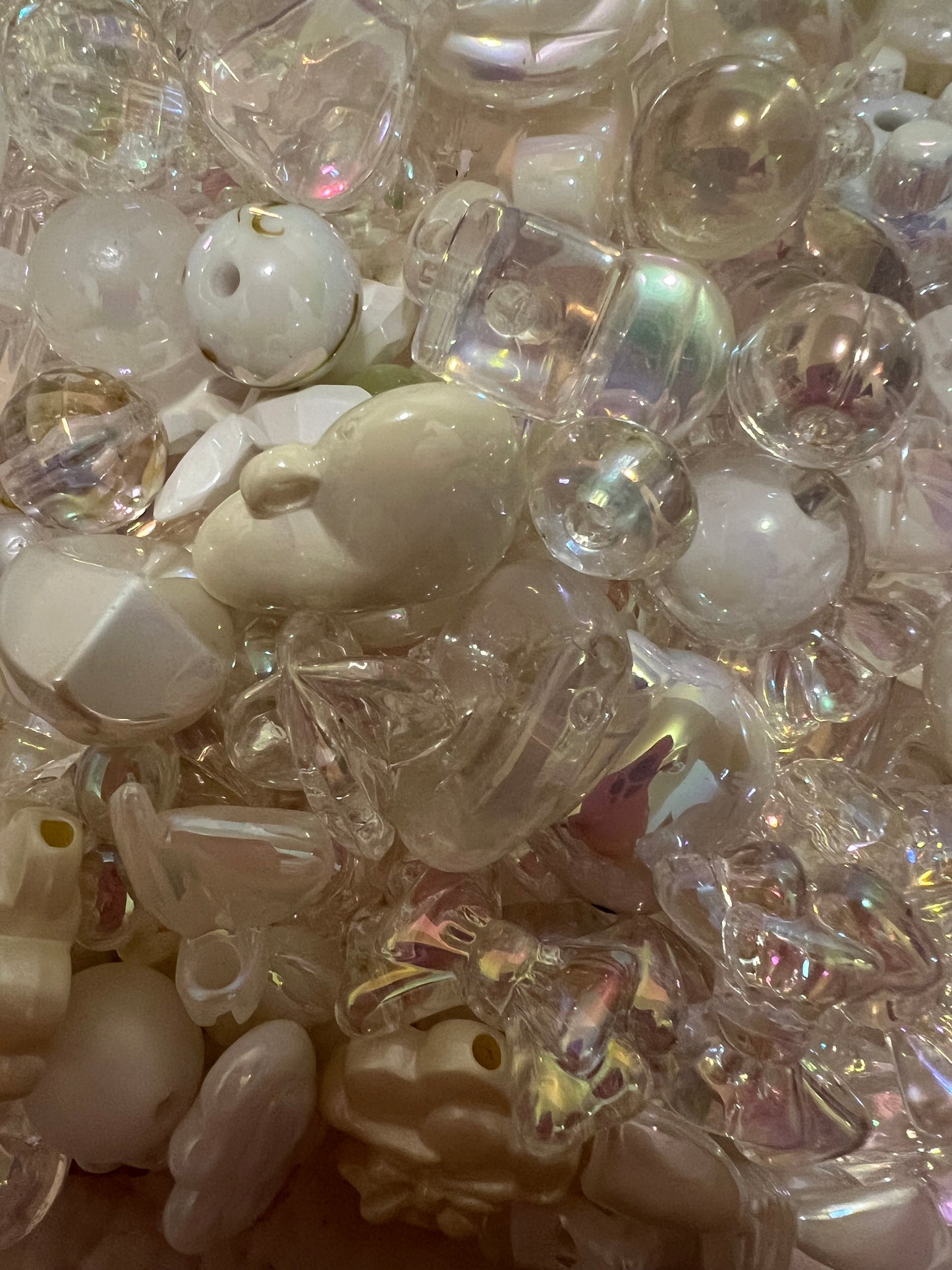 Assorted Mixed Colored Acrylic Beads