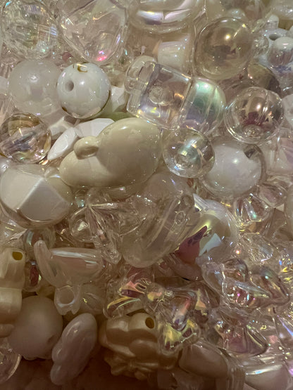 Assorted Mixed Colored Acrylic Beads