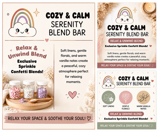 ✨ Cozy & Calm – Serenity Blend Bar ✨
