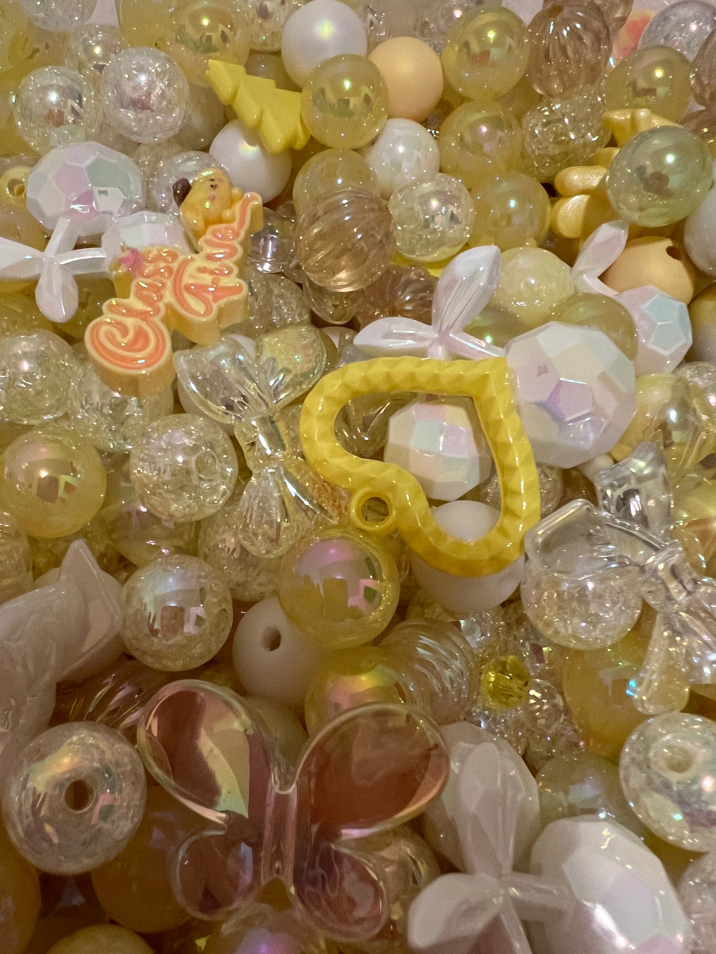 Assorted Mixed Colored Acrylic Beads