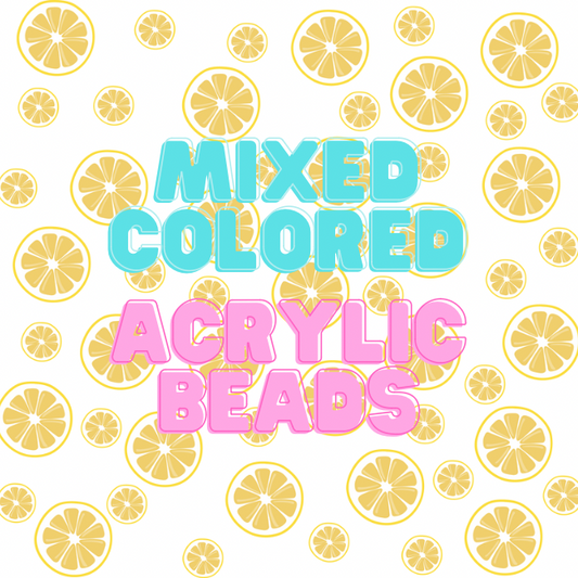Assorted Mixed Colored Acrylic Beads