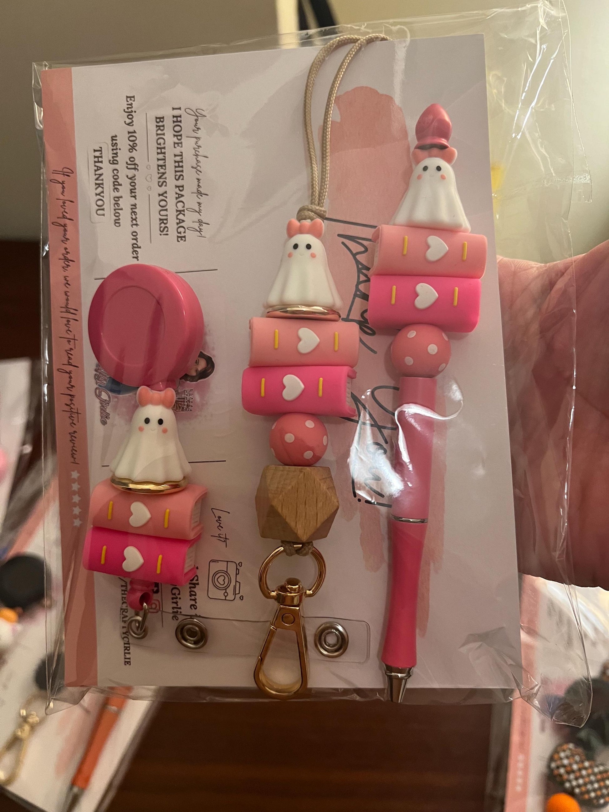 Cute Pen & Lanyard Sets - Assorted Styles - Lanyard , Pen or Badge Reel, Office Worker, Nurse, Mom, Teen Lanyard and Pen, Fun Boho Sets