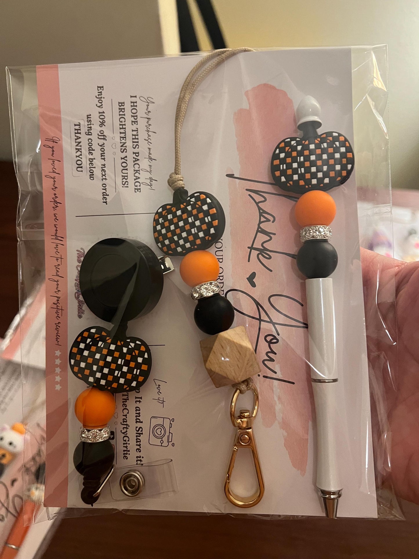 Cute Pen & Lanyard Sets - Assorted Styles - Lanyard , Pen or Badge Reel, Office Worker, Nurse, Mom, Teen Lanyard and Pen, Fun Boho Sets