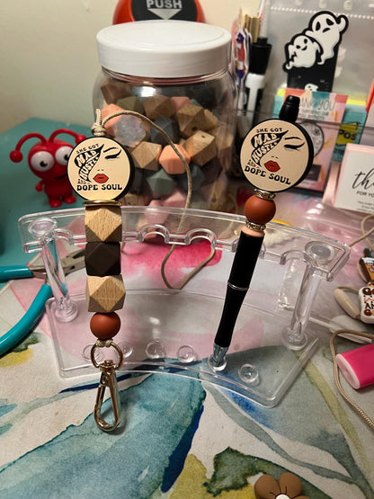 Cute Pen & Lanyard Sets - Assorted Styles - Lanyard , Pen or Badge Reel, Office Worker, Nurse, Mom, Teen Lanyard and Pen, Fun Boho Sets