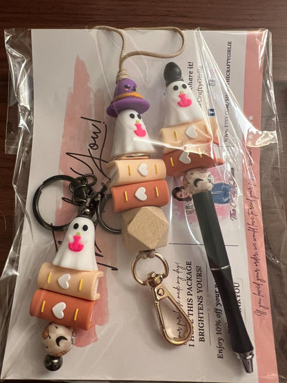 Cute Pen & Lanyard Sets - Assorted Styles - Lanyard , Pen or Badge Reel, Office Worker, Nurse, Mom, Teen Lanyard and Pen, Fun Boho Sets